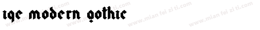 IQE Modern Gothic字体转换